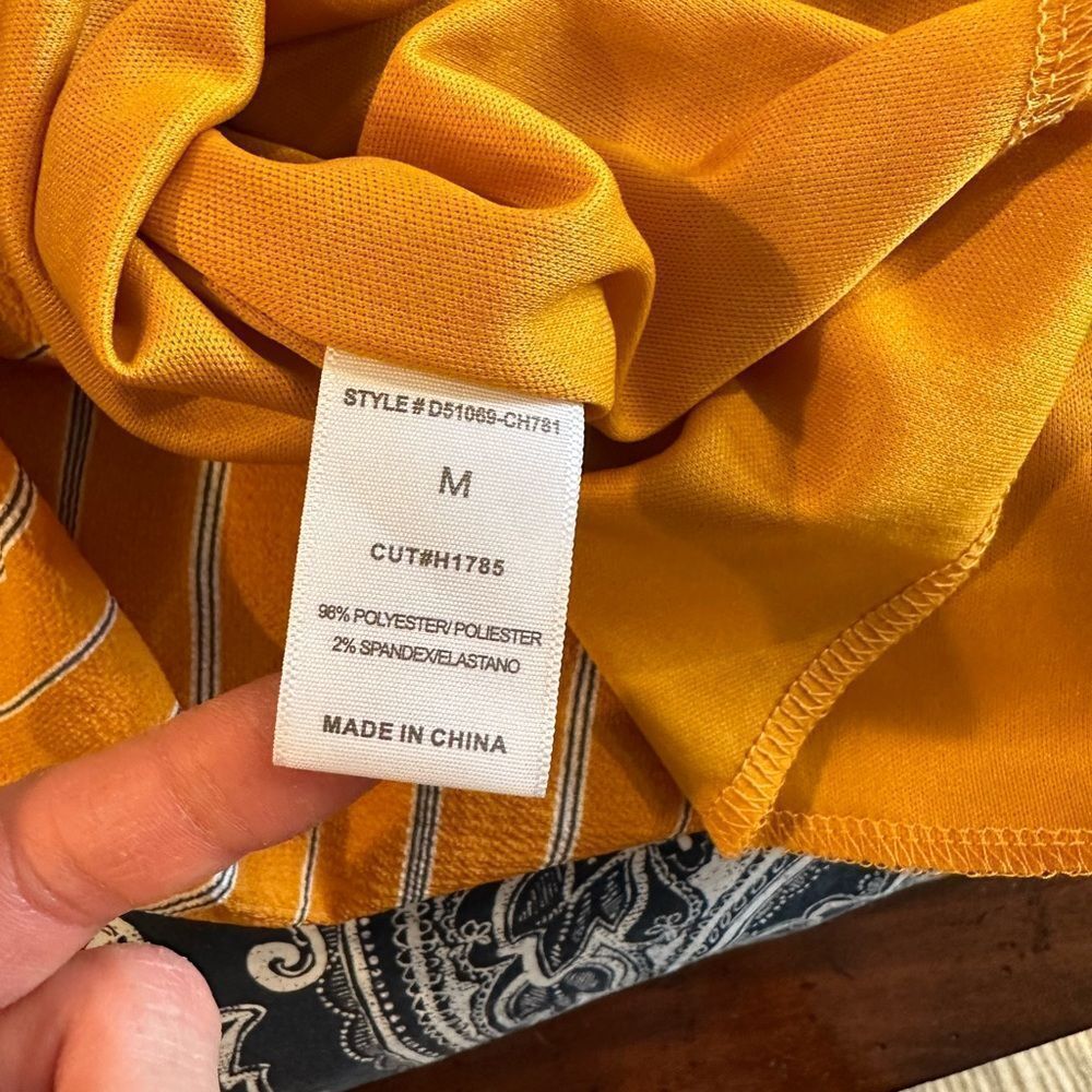 Potters Pot Yellow Tie Back Dress - Picture 4 of 7